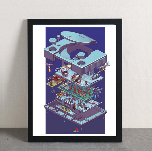 Playstation 1 Framed Poster