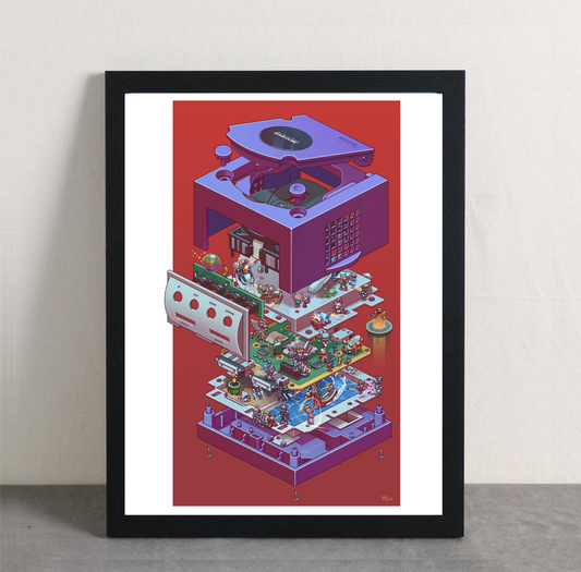 Game Cube Framed Poster