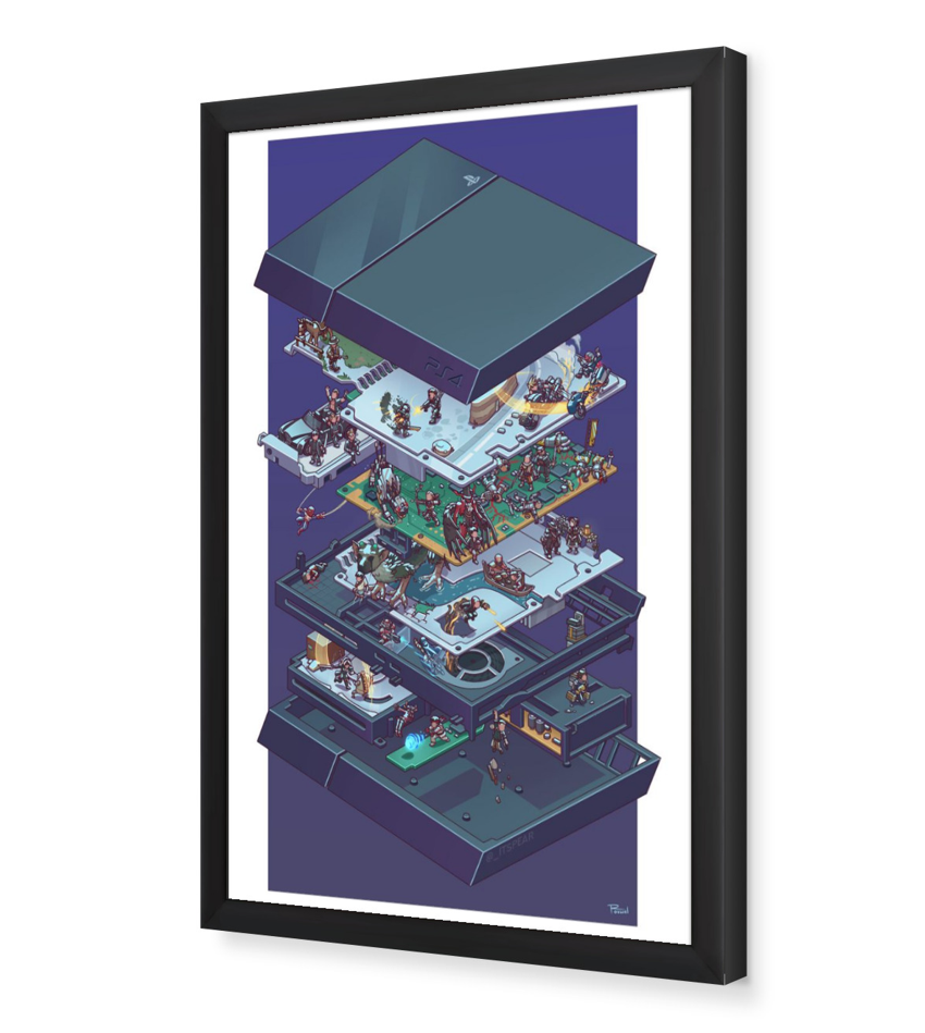 Playstation 4 Framed Poster