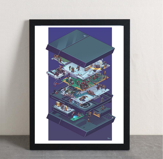 Playstation 4 Framed Poster