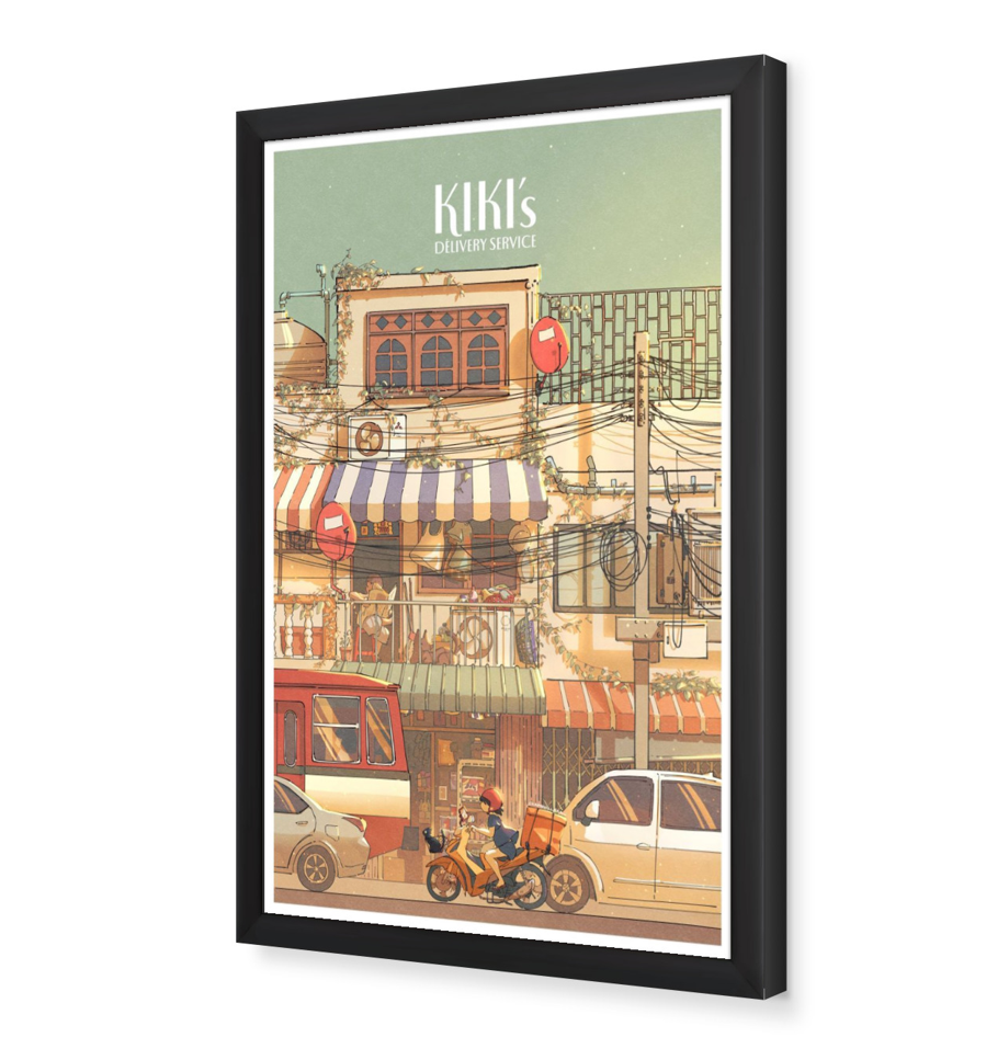 Kiki's Delivery Service ver.1 Framed Poster