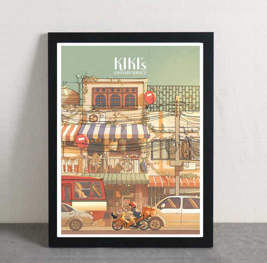 Kiki's Delivery Service ver.1 Framed Poster