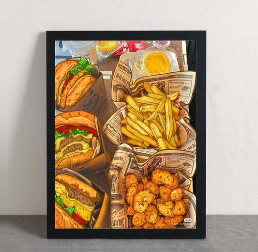 Fast Food Framed Poster
