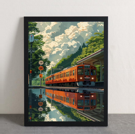 Train Station Framed Poster