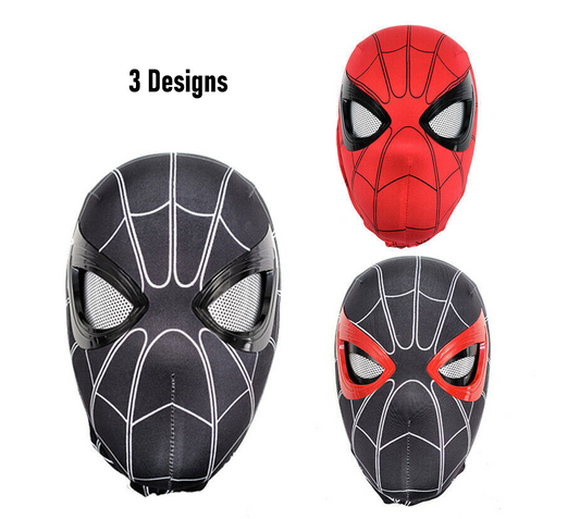 Spider Man Mask w/movable eyes & red LED eyes (3 designs)