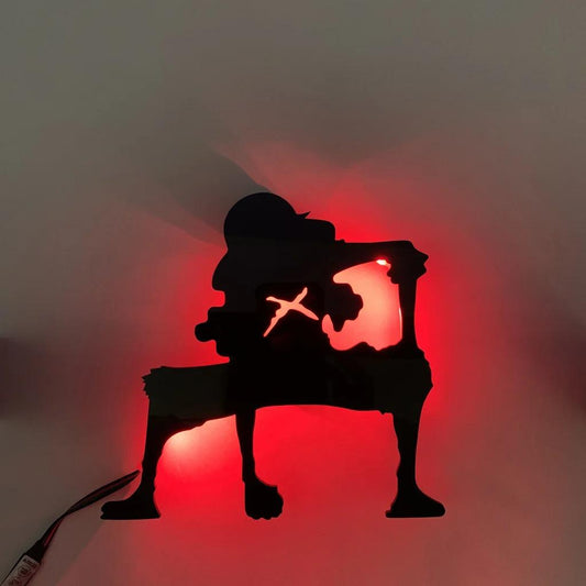 Luffy Silhouette Wall Light