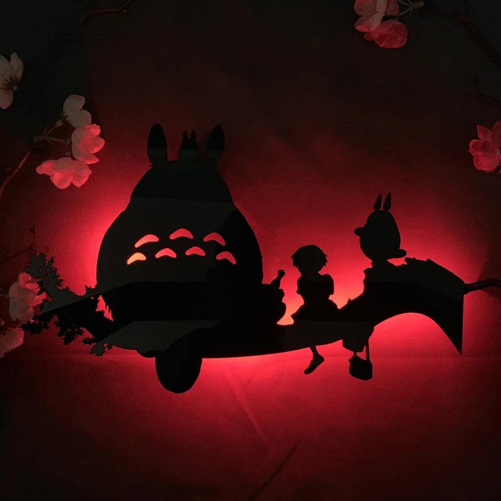 My Neighbor Totoro Silhouette Wall Light