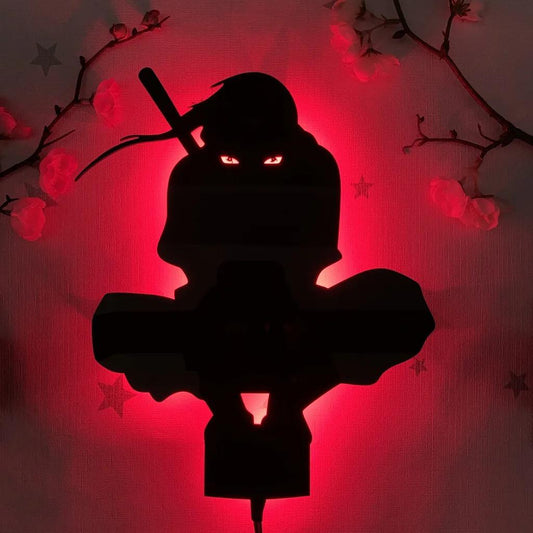 Itachi Uchiha Silhouette Wall Light