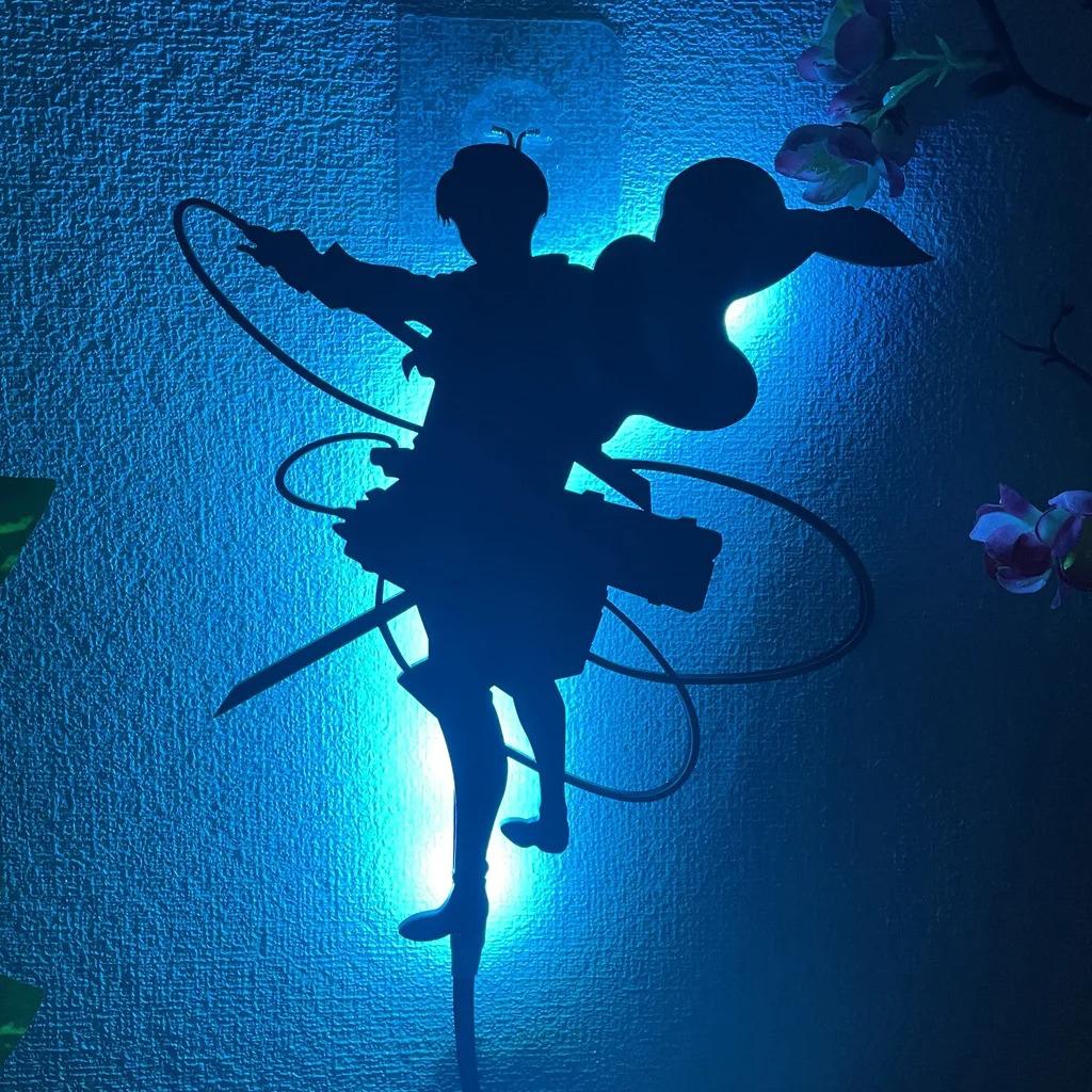 Levi Ackerman Silhouette Wall Light