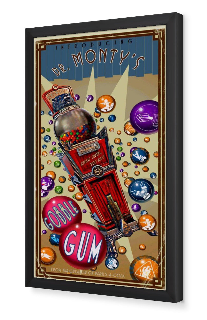 Dr.Monty's Gobblegum Framed Poster