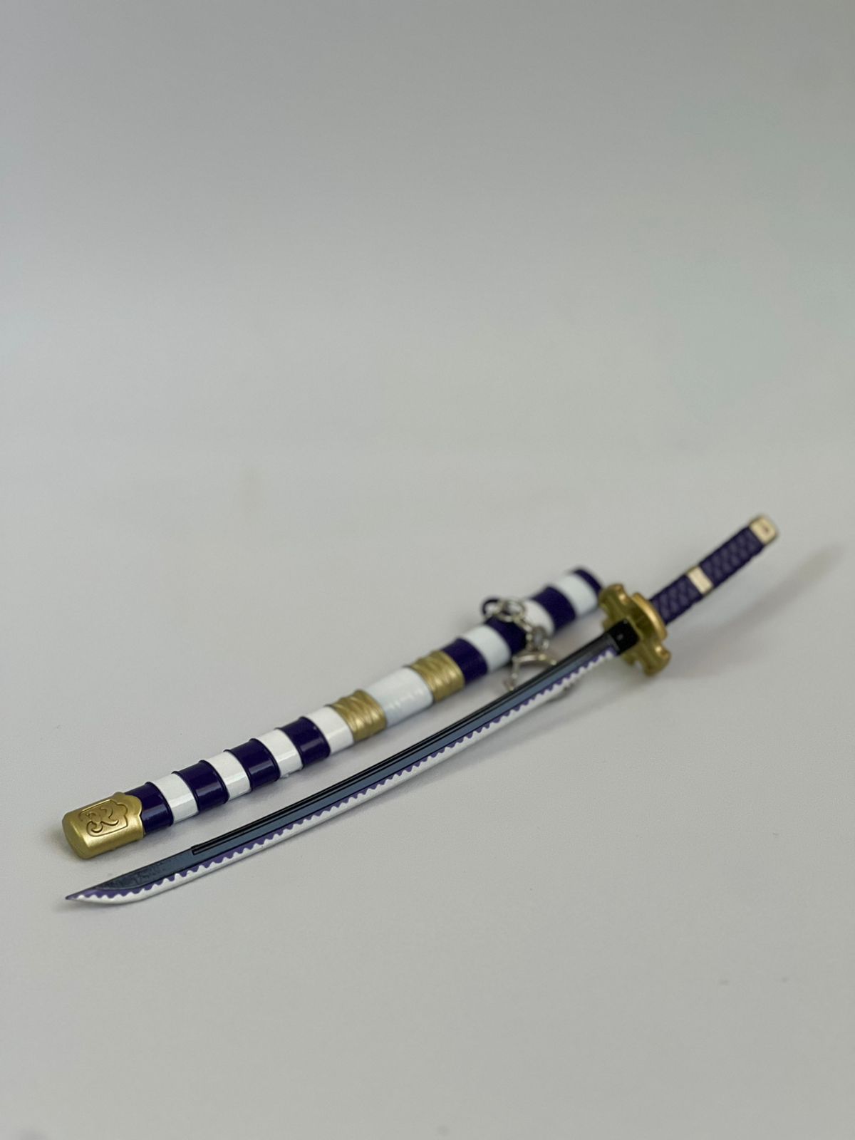 22cm One piece luffy sword metal keychain