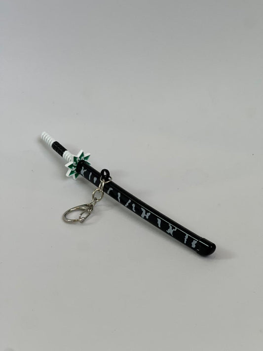 17cm Demon slayer sanemi sword metal keychain