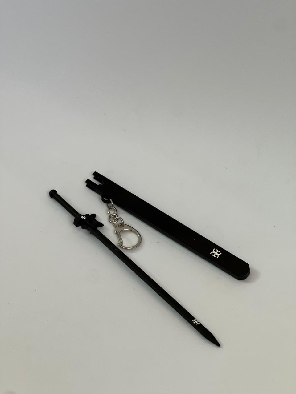 17cm SAO kirito keychain metal sword