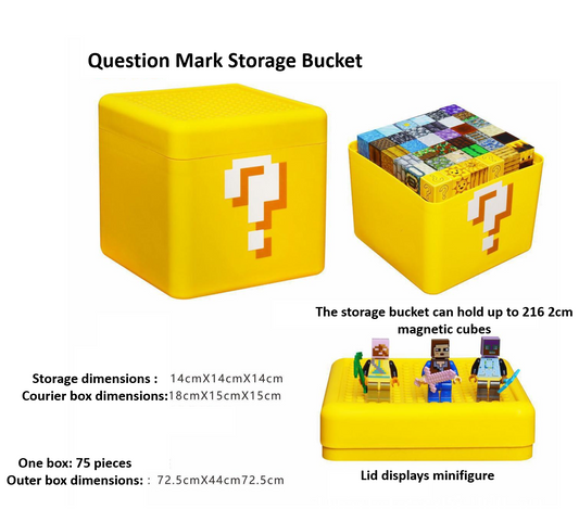 Minecraft Question Mark Storage Bucket
