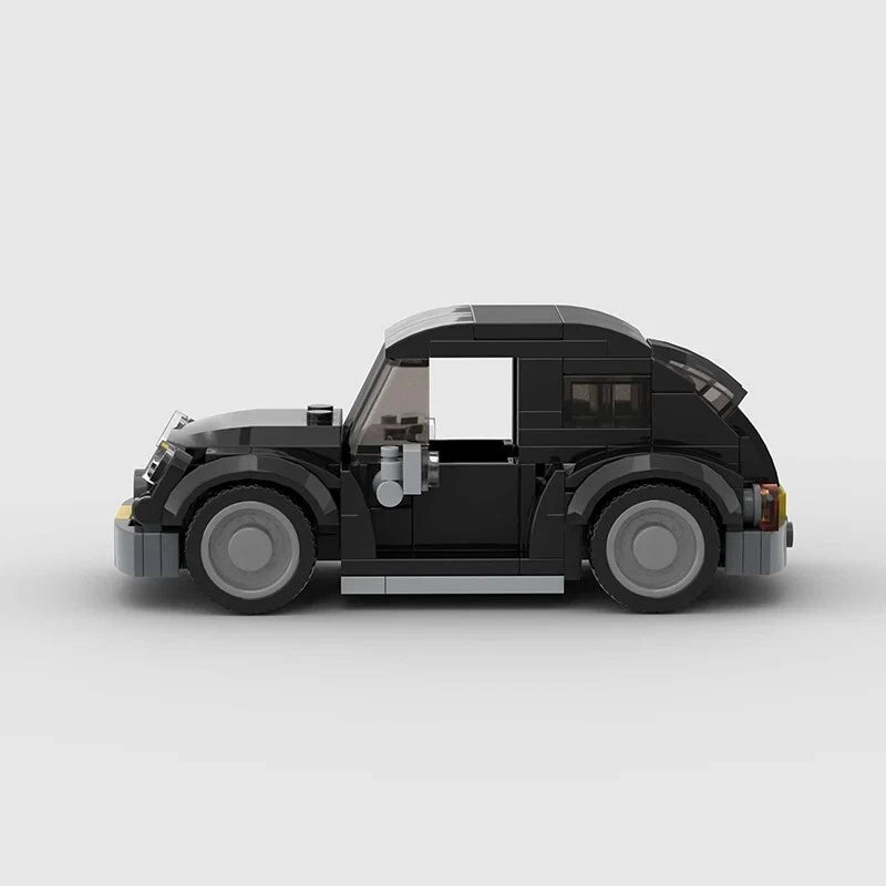 Black Volkswagen Beetle Building Blocks