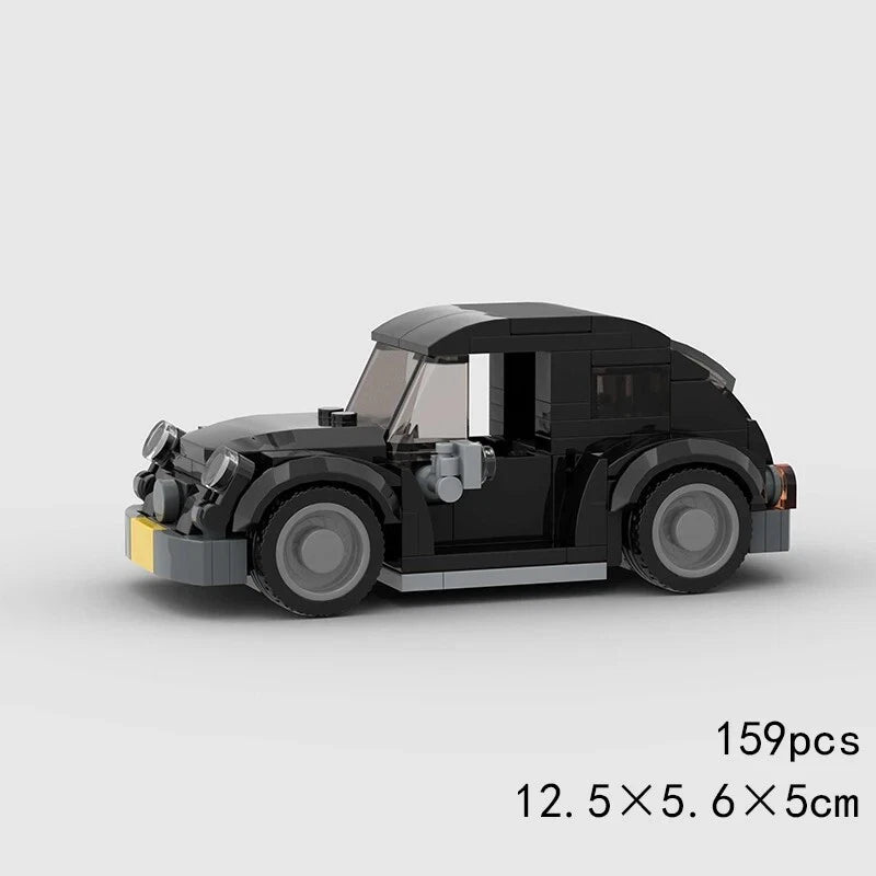 Black Volkswagen Beetle Building Blocks