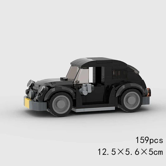 Black Volkswagen Beetle Building Blocks