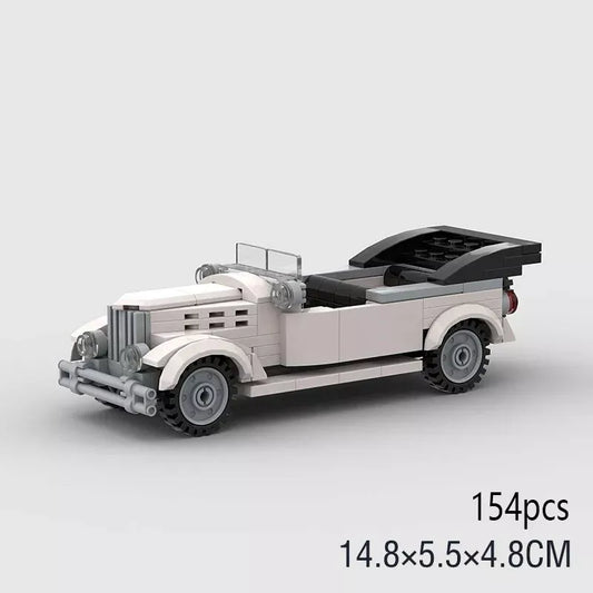 1935 Ford Roadster V8 (White) Building Blocks
