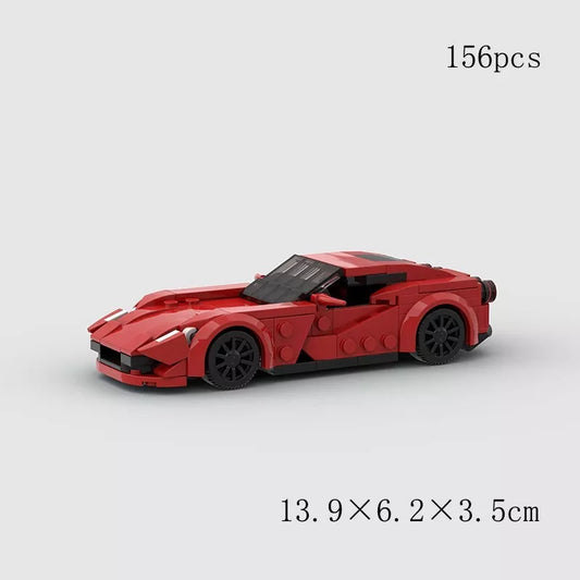 Ferrari 812 Red Building Blocks